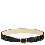 1980 Ladies' belt Women Longchamp 8RTH80930 Taupe/Black