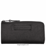 3D Wallet with zip around Women Longchamp 8RTH80620 Black