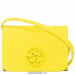 Box Trot Coin purse with leather lace Women Longchamp 8RTH80514 Lemon