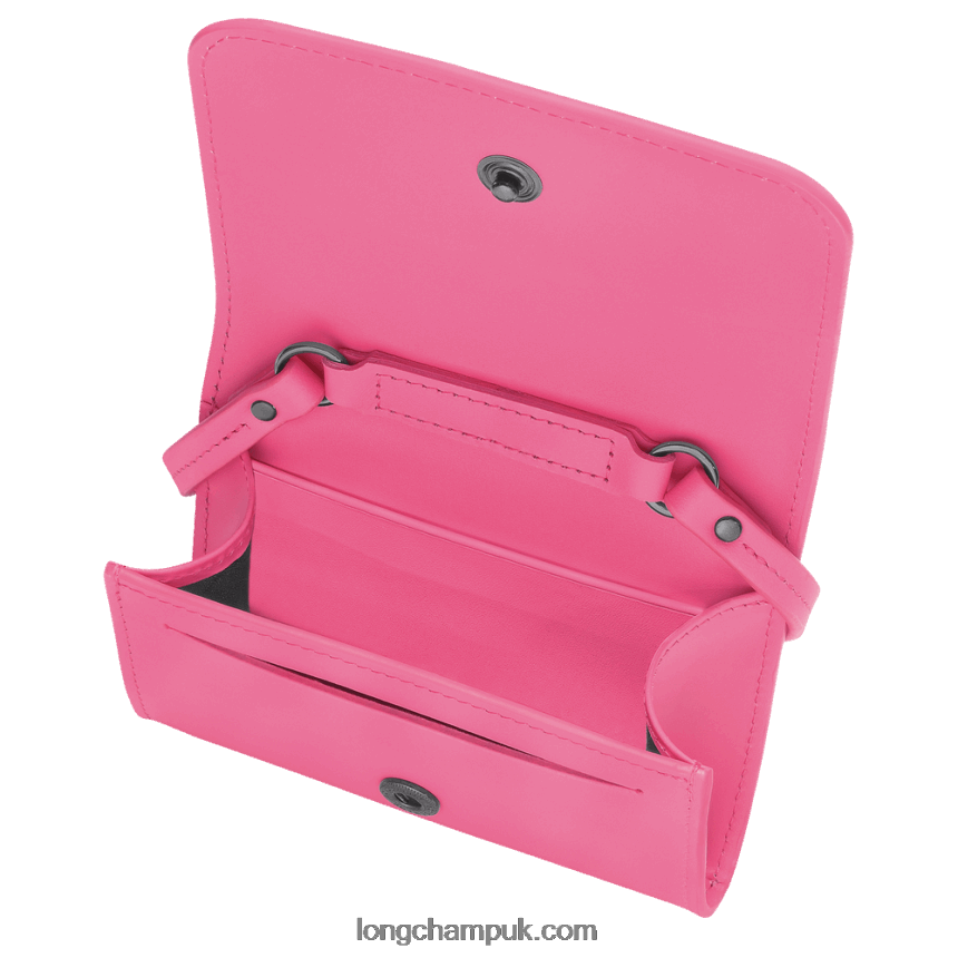 Box Trot Coin purse with leather lace Women Longchamp 8RTH80515 Candy - Image 5
