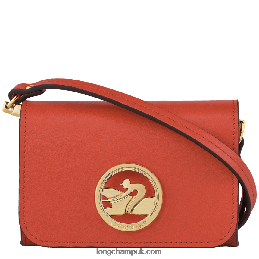 Box Trot Coin purse with shoulder strap Women Longchamp 8RTH80517 Orange - Image 1