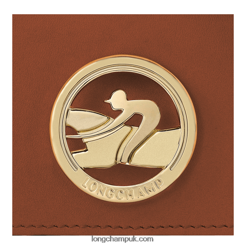 Box Trot Coin purse with shoulder strap Women Longchamp 8RTH80518 Cognac - Image 2