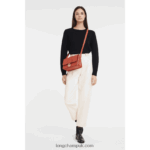 Box Trot Crossbody bag M Women Longchamp 8RTH80232 Orange - Image 2