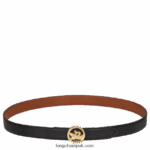 Box Trot Ladies' belt Women Longchamp 8RTH80940 Black/Cognac