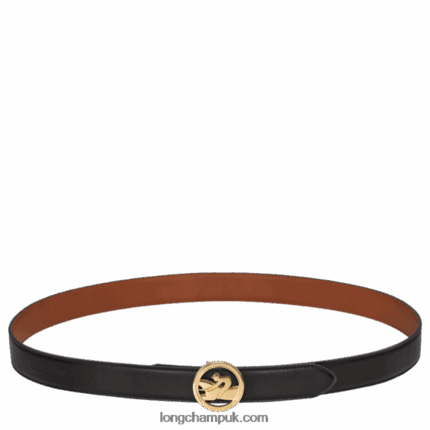 Box Trot Ladies' belt Women Longchamp 8RTH80940 Black/Cognac
