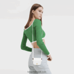 Epure Coin purse with leather lace Women Longchamp 8RTH80532 White - Image 2