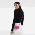 Epure Coin purse with leather lace Women Longchamp 8RTH80535 Fuchsia - Image 2