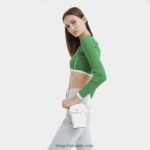 Epure Phone case with leather lace Women Longchamp 8RTH80707 White - Image 2