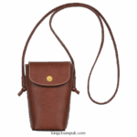 Epure Phone case with leather lace Women Longchamp 8RTH80708 Brown