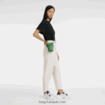 Epure Phone case with leather lace Women Longchamp 8RTH80709 Green - Image 2
