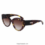 Fall/Winter 2022 Collection Sunglasses Women Longchamp 8RTH80901 Havana Purple - Image 2