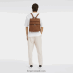 Le Foulonne Backpack Men Longchamp 8RTH80450 Caramel - Image 2