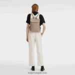 Le Foulonne Backpack Women Longchamp 8RTH80429 Turtledove - Image 2