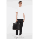 Le Foulonne Briefcase L Men Longchamp 8RTH80481 Black - Image 2