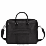 Le Foulonne Briefcase M Men Longchamp 8RTH801100 Black - Image 4