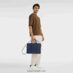 Le Foulonne Briefcase XS Men Longchamp 8RTH80476 Navy - Image 2