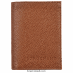 Le Foulonne Card holder Women Longchamp 8RTH80658 Caramel
