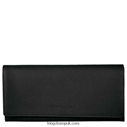 Le Foulonne Continental wallet Women Longchamp 8RTH80602 Black