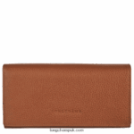 Le Foulonne Continental wallet Women Longchamp 8RTH80610 Caramel
