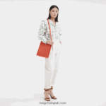 Le Foulonne Crossbody bag M Women Longchamp 8RTH8026 Orange - Image 2