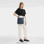 Le Foulonne Crossbody bag M Women Longchamp 8RTH80285 Navy - Image 2
