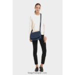 Le Foulonne Crossbody bag M Women Longchamp 8RTH80287 Navy - Image 2