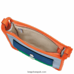 Le Foulonne Crossbody bag S Women Longchamp 8RTH80259 Blue/Orange - Image 5
