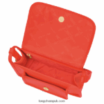 Le Foulonne Crossbody bag S Women Longchamp 8RTH80269 Orange - Image 4