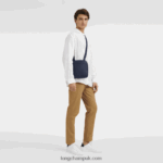 Le Foulonne Crossbody bag XS Men Longchamp 8RTH801123 Navy - Image 2