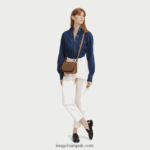 Le Foulonne Crossbody bag XS Women Longchamp 8RTH80263 Caramel - Image 2