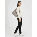 Le Foulonne Hobo bag M Women Longchamp 8RTH80390 Turtledove - Image 2