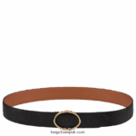 Le Foulonne Ladies' belt Women Longchamp 8RTH80960 Black/Caramel