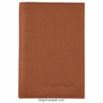 Le Foulonne Passport cover Men Longchamp 8RTH80726 Caramel
