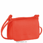 Le Foulonne Wallet on chain Women Longchamp 8RTH80328 Orange - Image 3