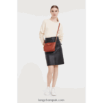 Le Pliage City Crossbody bag XS Women Longchamp 8RTH80225 Terracotta - Image 2