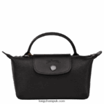 Le Pliage City Pouch with handle Women Longchamp 8RTH80678 Black