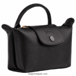 Le Pliage City Pouch with handle Women Longchamp 8RTH80678 Black - Image 3