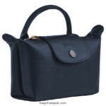 Le Pliage City Pouch with handle Women Longchamp 8RTH80680 Navy - Image 2