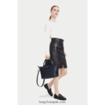 Le Pliage City Top handle bag S Women Longchamp 8RTH8088 Navy - Image 2