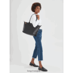 Le Pliage City Tote bag L Women Longchamp 8RTH80348 Black - Image 2