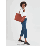 Le Pliage City Tote bag L Women Longchamp 8RTH80350 Terracotta - Image 2