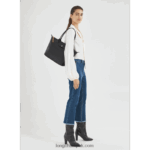 Le Pliage City Tote bag M Women Longchamp 8RTH80352 Black - Image 2