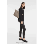 Le Pliage City Tote bag M Women Longchamp 8RTH80353 Taupe - Image 2