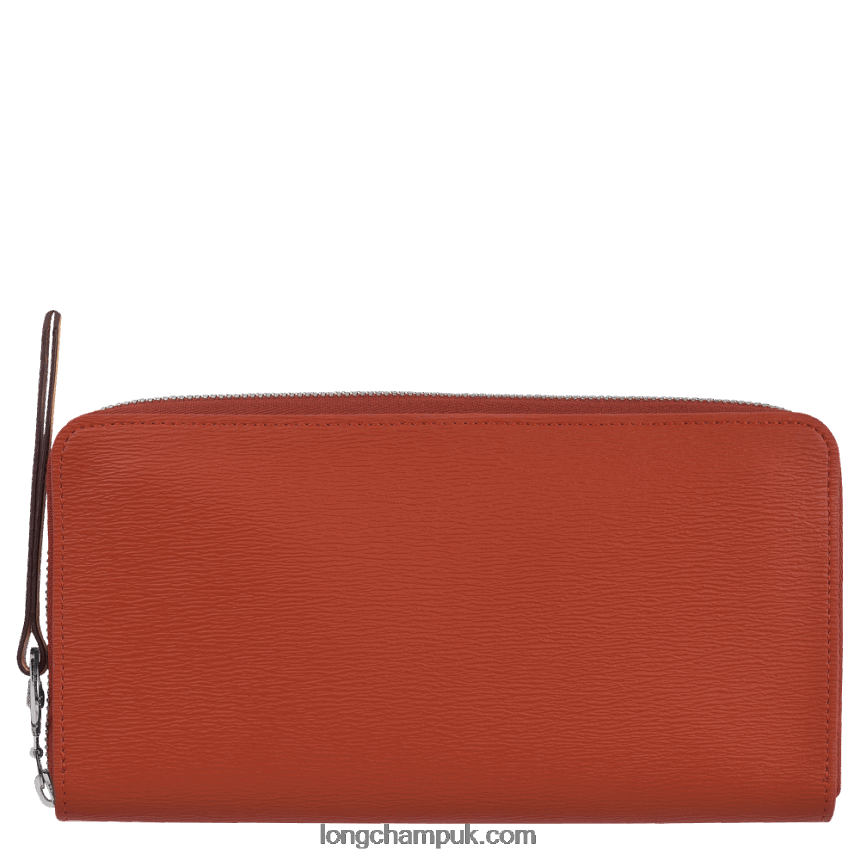 Le Pliage City Wallet with zip around Women Longchamp 8RTH80551 Terracotta - Image 1