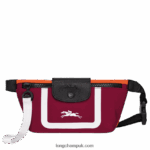 Le Pliage Collection Belt bag Women Longchamp 8RTH80213 Orange/Burgundy