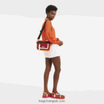 Le Pliage Collection Camera bag S Men Longchamp 8RTH80335 Orange/Burgundy - Image 2