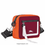 Le Pliage Collection Camera bag S Men Longchamp 8RTH80335 Orange/Burgundy - Image 3