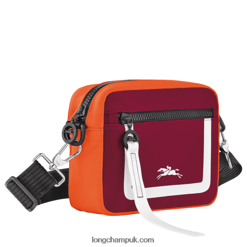 Le Pliage Collection Camera bag S Men Longchamp 8RTH80335 Orange/Burgundy - Image 3