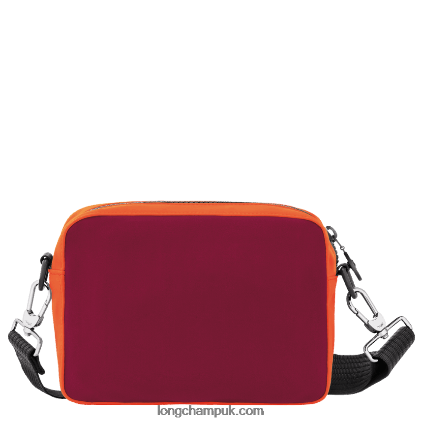 Le Pliage Collection Camera bag S Men Longchamp 8RTH80335 Orange/Burgundy - Image 4