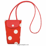 Le Pliage Collection Phone case with leather lace Women Longchamp 8RTH80676 Orange